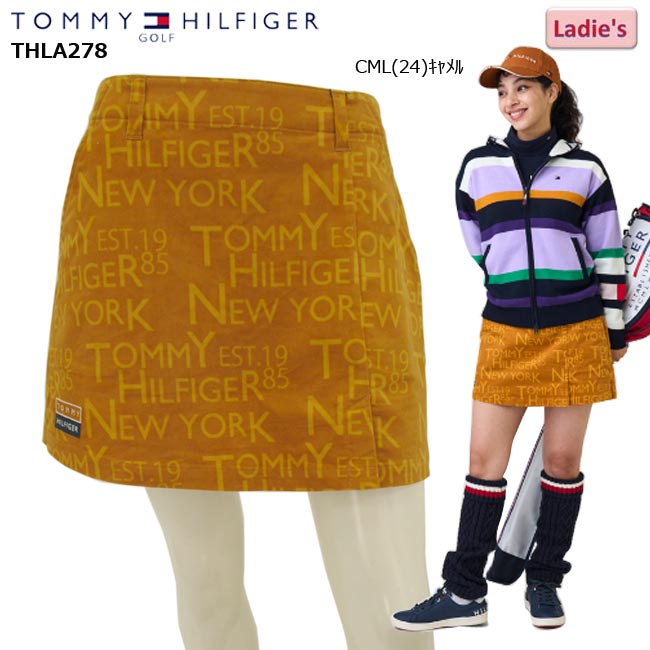 【バーゲン!30%OFF!!】【秋冬モデル】 TOMMY HILFIGER GOLF トミーヒルフィガー ロゴプリント キュロット THLA278【B-ONE-Y】