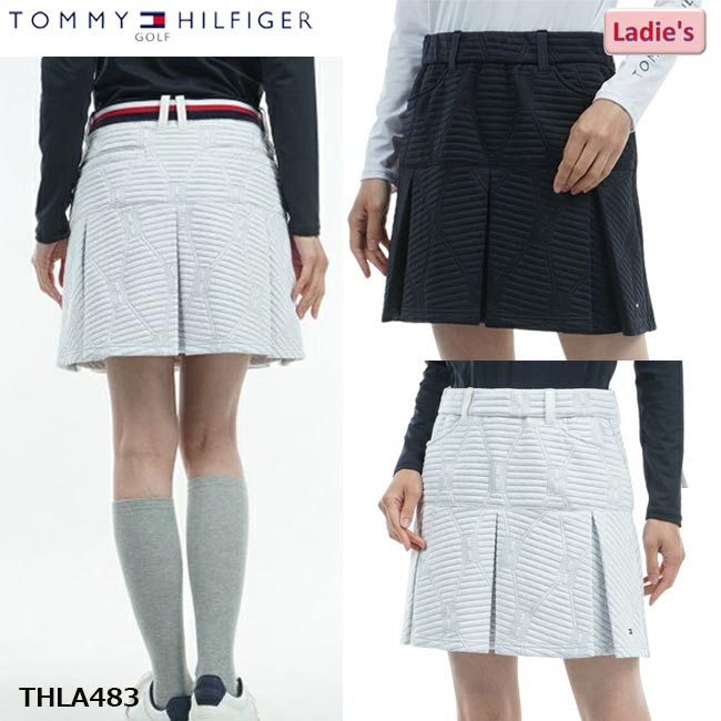 【バーゲン!30%OFF!!】 【2024年秋冬モデル】 TOMMY HILFIGER GOLF トミーヒルフィガー スケルトンフラッグ キルトジャカード フレアスカ−ト レディス ゴルフウェア 婦人服 ミニスカート THLA483 【B-ONE-Y】|ゴルフショップB-ONE