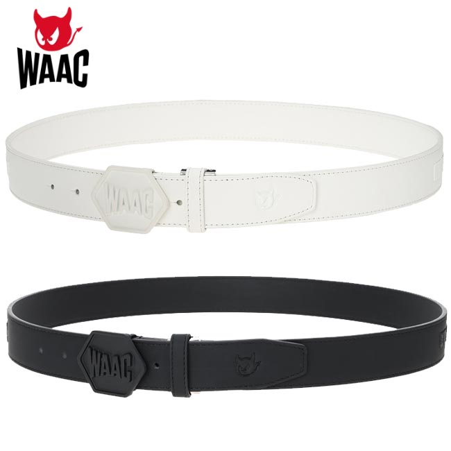 【2025年春夏模範例】 WAAC ワック MEN ロゴバックルベルト 072252880 (WAMG52TF)  メンズ BELT 【B-ONE-Y】