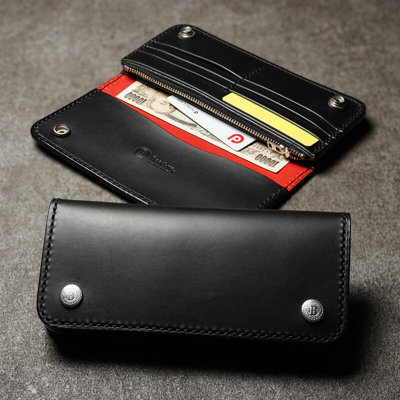 楽天市場】ロングトラッカーズウォレット 黒【長財布/ロングウォレット