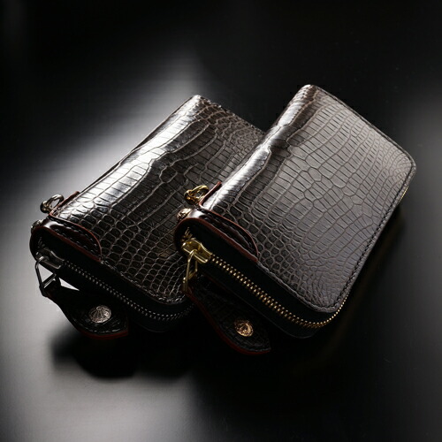 楽天市場】ラウンドジップウォレットミニ クロコダイルラウンド