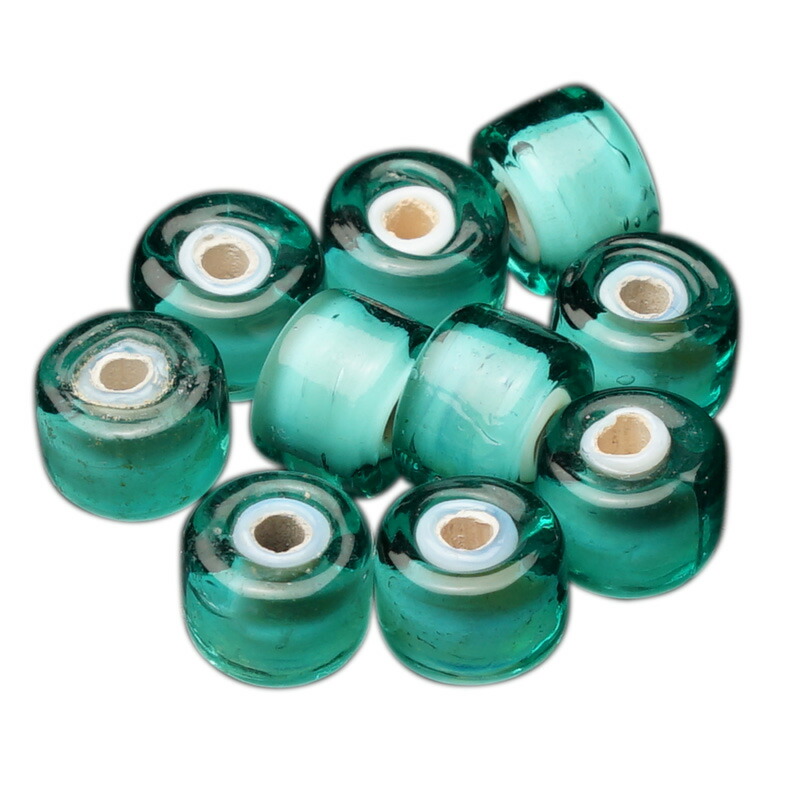 楽天市場 10個売り 中玉 ホワイトハートビーズ ターコイズブルー 緑青 ビーズ ガラスビーズ ホワイトハート ネイティブアメリカン パーツ 単品 ビーズ屋公ちゃん