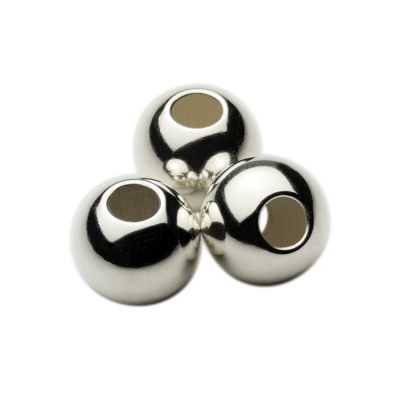 楽天市場】シルバー ビーズ パーツ 10mm 球 丸玉 大 1個売り 粒