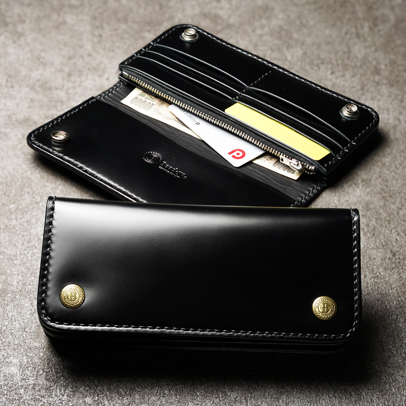 ゆ　ロングトラッカーウォレットカスタム　丸染ブラック 楽天市場】REDMOON レッドムーン トラッカーズウォレット