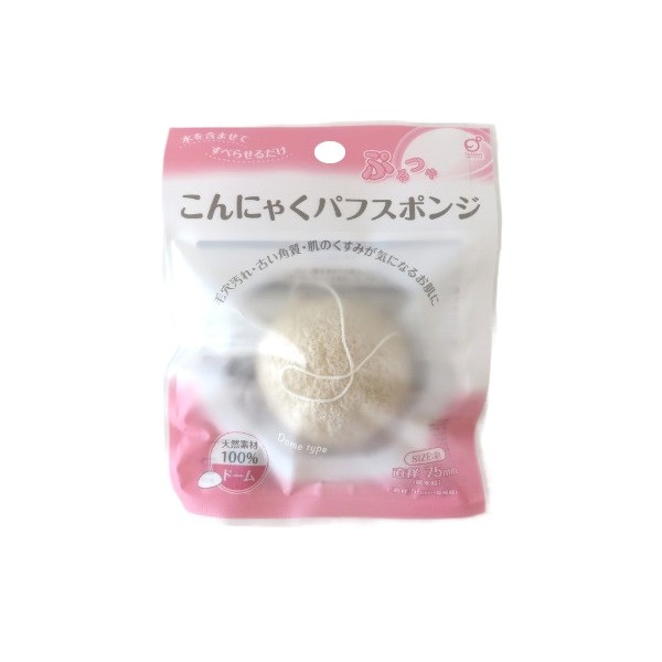1個]ふわ凛。こんにゃくスポンジ【白】 | 基礎化粧品
