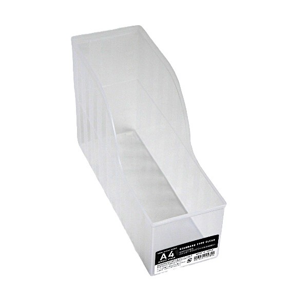 楽天市場】A4バインダースタンド スリム クリア 5.7×26×高さ16.4cm