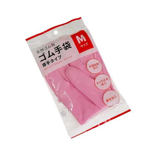 【楽天市場】天然ゴム製ゴム手袋 厚手タイプ Mサイズ ［色指定不可］ (100円ショップ 100円均一 100均一 100均)：100円雑貨＆日用品卸-BABABA