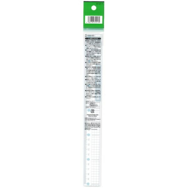 楽天市場 ３０ｃｍ定規 ５ｃｍポイント付 ５ｍｍ幅方眼入 100円雑貨 日用品卸 Bababa
