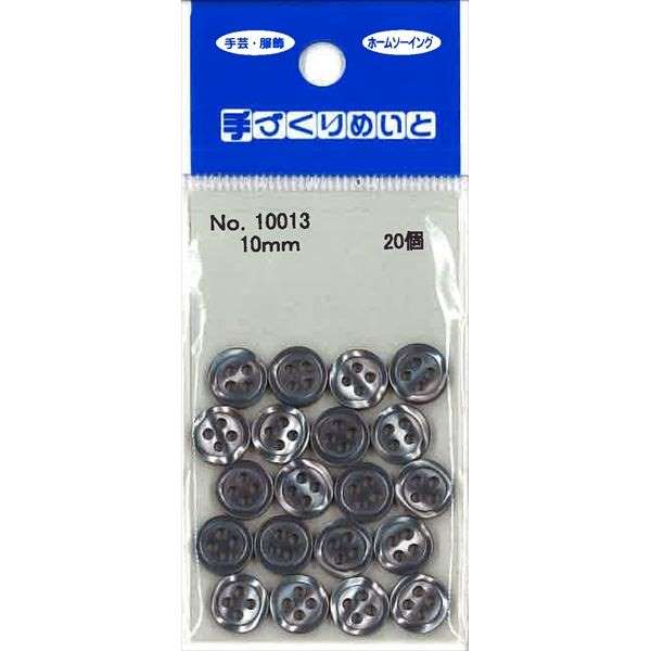 楽天市場】ボタン 2つ穴 1．3cm 黒 12個入 (100円ショップ 100 