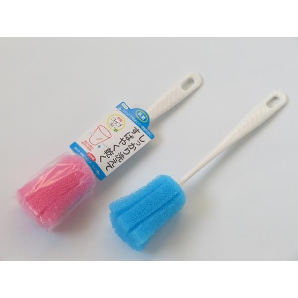 柄付コップ洗いスポンジ 即乾スポンジ 抗菌 25cm ［色指定不可］ (100円ショップ 100円均一 100均一 100均) スポンジ・たわし・ブラシ  | freireoliveira.com.br