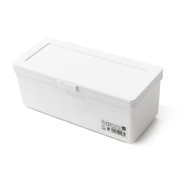 楽天市場】収納ボックス 収納ケース フタがとまるケース ワイド