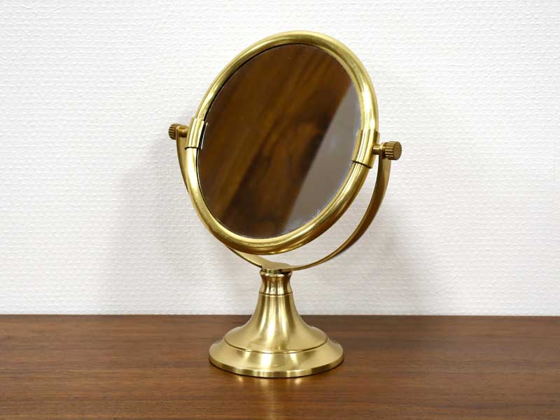 Babi Furniture Brass Stands Mirror Round W Table Babi Furniture Brass Stands Mirror
