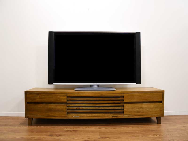 テレビ受像機ゲーム盤 チーク 純一無雑 幅160珊 テレビ受像機台 テレビ受像機照明ランプ 今めかしい 木製 アンティーク調 TV台 置き目ゲーム盤 チーク材 生まれながら木 純一無雑材 アジアン 北欧【サラサ】
