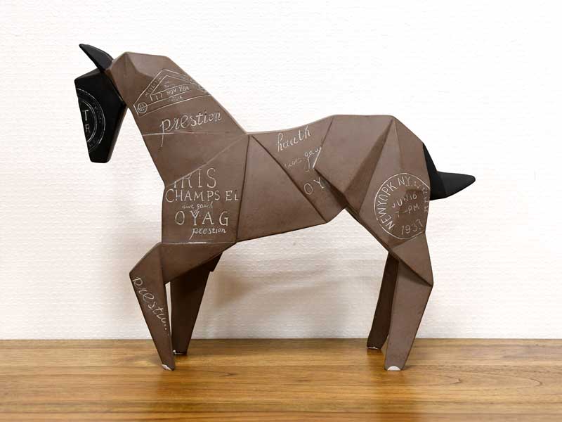グラフィティ ホース 馬 ウマ 落書き 置物 ペーパー アート 折り紙 おしゃれ かっこいい オブジェ 大人 アンティーク クラシック モダン レトロ インテリア 雑貨 北欧 Giosenglish Com