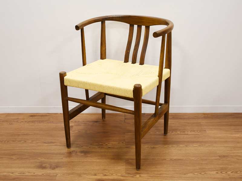 楽天市場】チェア チーク 無垢 ペーパーコード ダイニングチェア