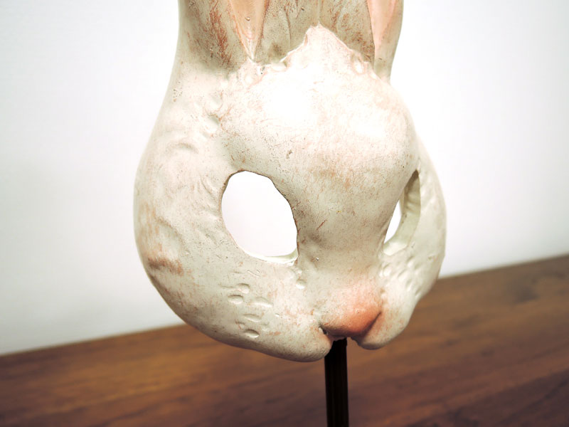 ラビットマスク うさぎ 兔 置物 仮面 かわいい おしゃれ オブジェ 大人 アンティーク クラシック レトロ インテリア雑貨 Crunchusers Com