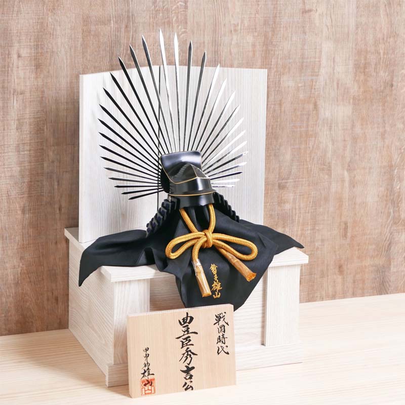 楽天市場】鈴甲子 雄山作 豊臣秀吉 10号 馬藺後立牛皮小札之兜