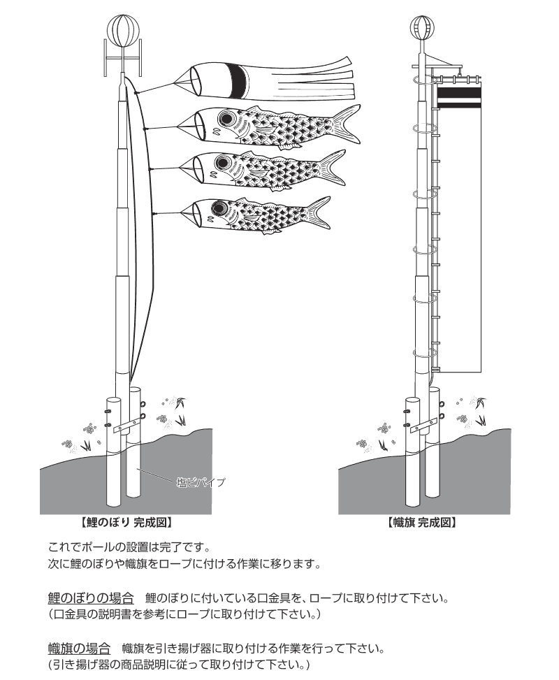 楽天市場 スーパーdxポール 10m号 スーパーデラックスポール 鯉のぼり 兼用 武者幟 こいのぼり 肉厚 コンクリート固定 補助ロープ不要 ポール 庭園用 5mこいのぼり用 四間幟 7 8m 用 雛人形 五月人形のばぶちゃん