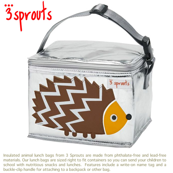 Babubaby 3 Sprouts Cold Storage Lunch Bags Hedgehog Rakuten 3 Sprouts Cold Storage Lunch Bags Hedgehog