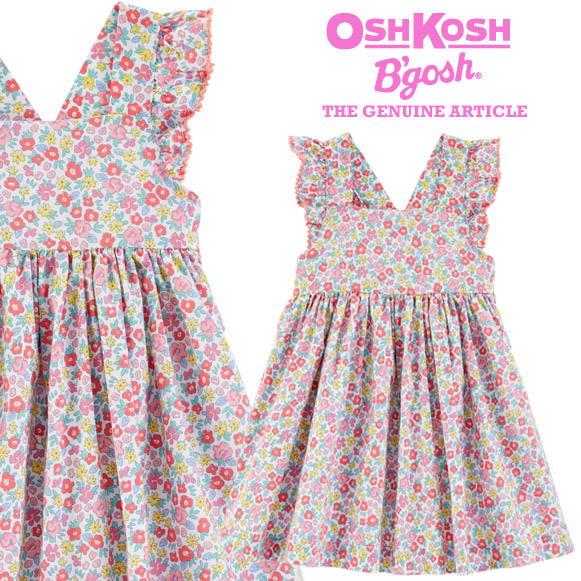 【楽天市場】オシュコシュ【OshKosh】結婚式やパーティに♪ラッフルスリーブドレス（パーティードレス サテンドレス ワンピース 結婚式 お