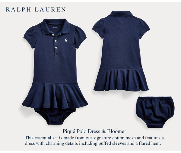 楽天市場 ラルフローレン Ralph Lauren 人気のポロワンピース Navy White Logo あす楽対応 ラルフローレン ワンピース ベビー 出産祝い Ralph Lauren 赤ちゃん ギフトセット 米国ベビー用品 バーブーベビー