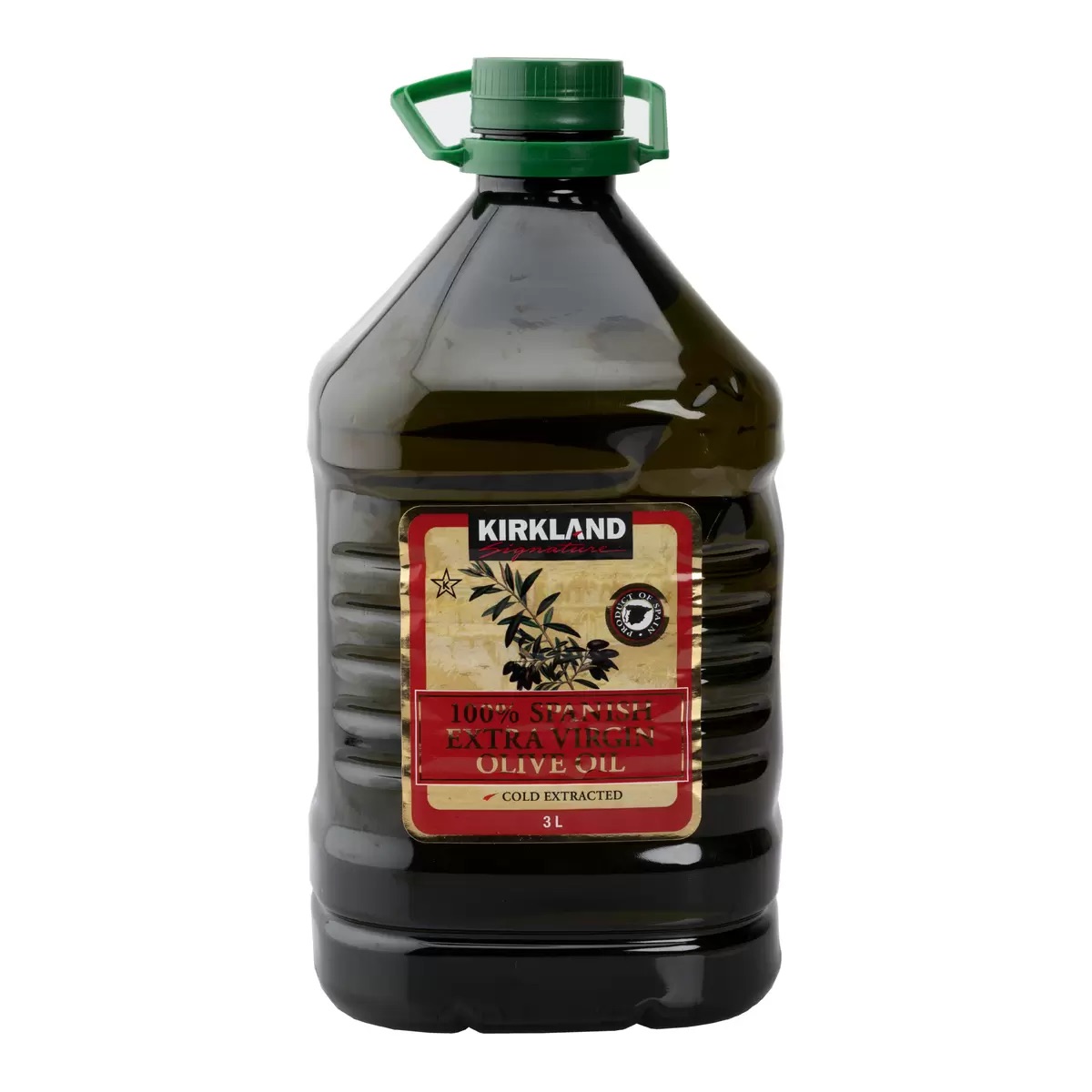 カークランドシグネチャー 100% スペイン産 スパニッシュエクストラバージン オリーブオイル 大容量 3L（2,748g） オリーブ油 フルーティ スパイシー アーモンド りんご コストコ