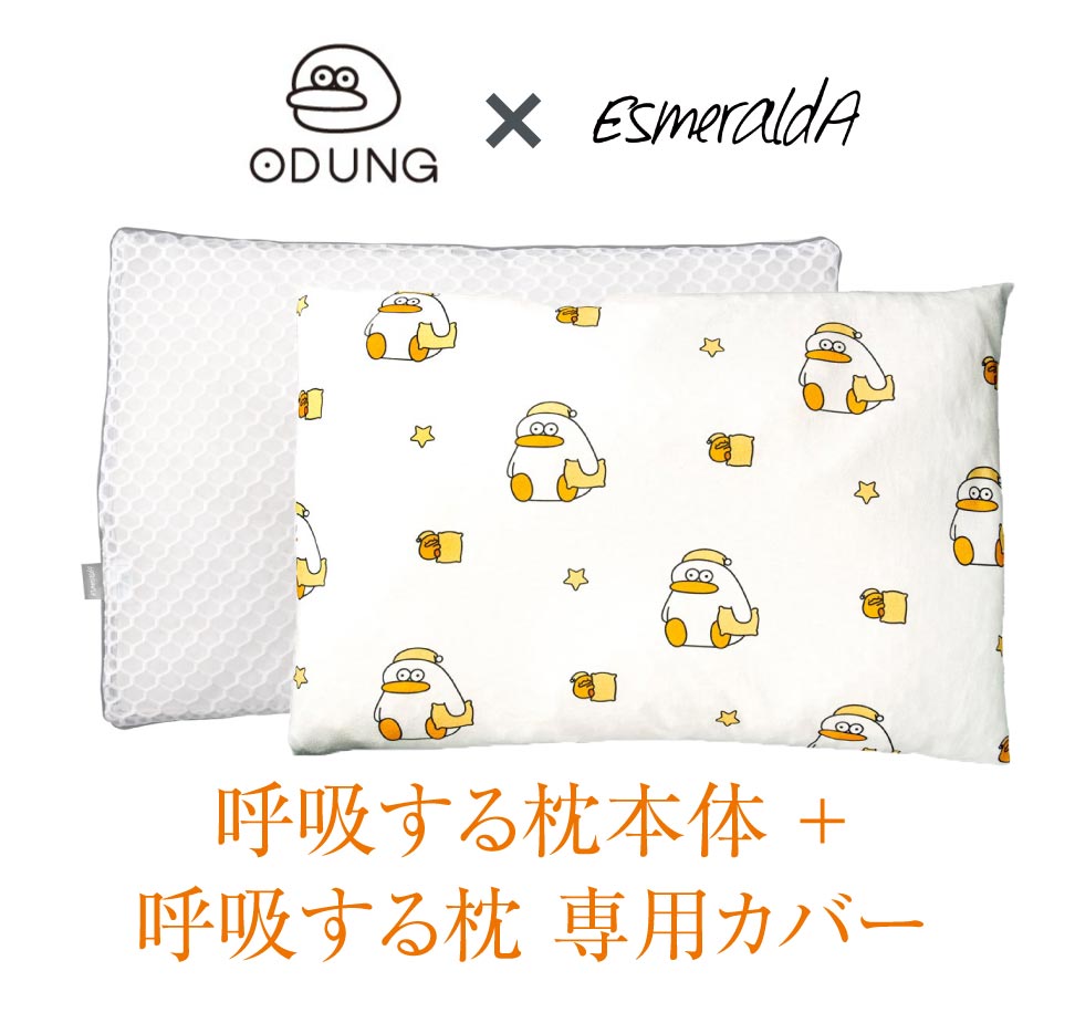 【堅苦しさ】エスメラルダ ODUNG（オドゥンイ）二人三脚 まくら本体＋まくら取りまかなう 枕取りまかなう 呼吸作用する枕つづき物専用まくら取りまかなう書き割り 貨物輸送無料
