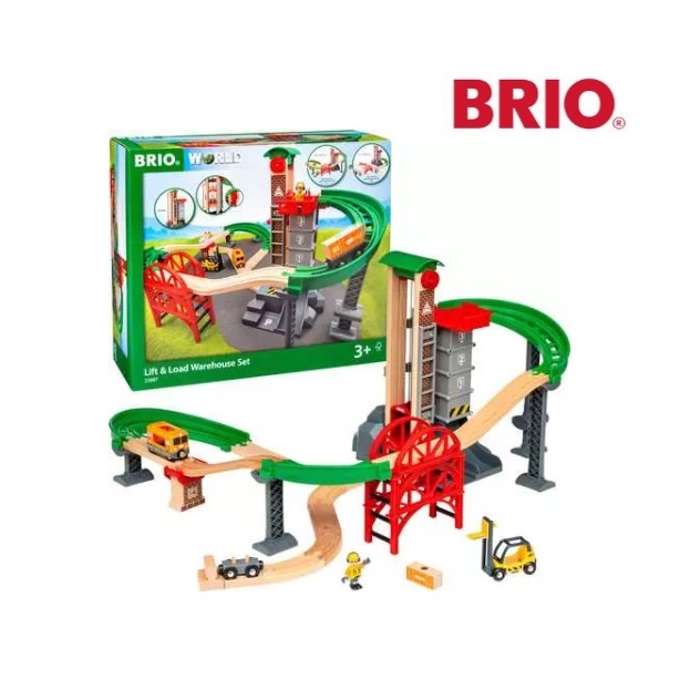 【ラッピング無料】BRIO 33887 ウェアハウスレールセット ブリオ 【北海道・沖縄及び離島送りとどける不可】