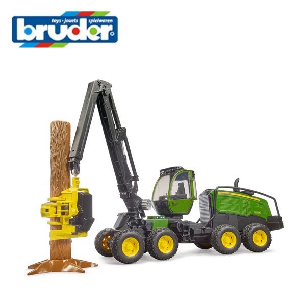 Bruder（ブルーダー）John Deere 1270G ハーベスター（丸太付き） BR02135 【北海道・沖縄及び離島発送不可】