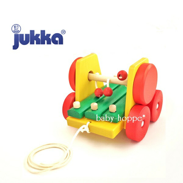 ユシラ社 サウンドワゴン JUSSILA Jukka 木製プルトーイ 木琴プルトイ 出産ギフト ベビーギフト 【※北海道・沖縄及び離島は対応外】