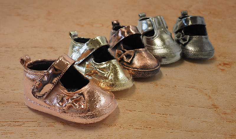 初めての一歩を永遠の想い出に ジュエリーメッキ 加工 靴 ファーストシューズ 初めての