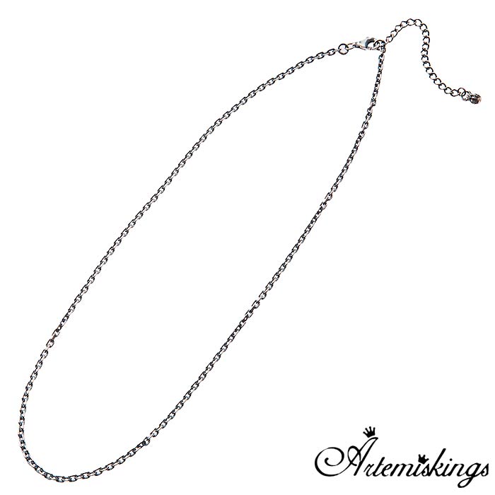 【ポイント2倍！マラソン終了まで】 アルテミスキングス ARTEMIS KINGS 4面カット AK シルバー アズキ チェーン 2.5mm 45cm AKCN0014｜Baby・Sies（ベイビー・シーズ）