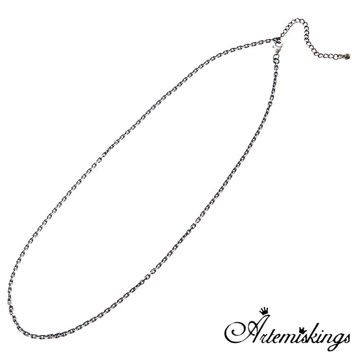 【ポイント2倍!マラソン終了まで】 アルテミスキングス ARTEMIS KINGS 4面カット AK シルバー アズキ チェーン 2.5mm 50cm AKCN0015|Baby・Sies(ベイビー・シーズ)