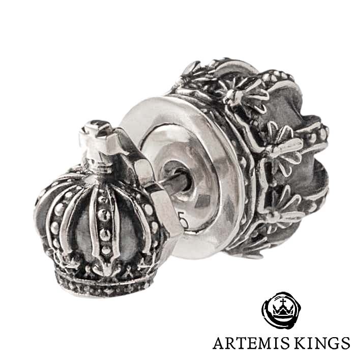 アルテミスキングス ARTEMIS KINGS クラウン キャッチ スタッド シルバー ピアス 片耳分 AKE0110