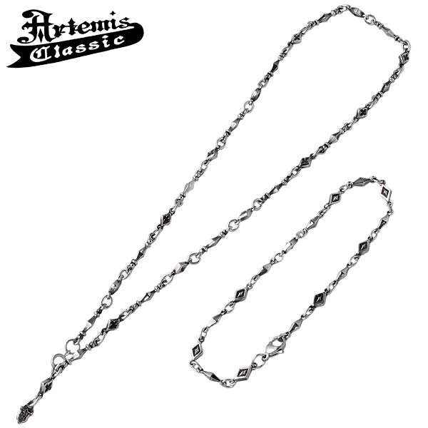 【ポイント2倍！マラソン期間中】 アルテミスクラシック Artemis Classic ステンレス チェーン セット メンズ ロンバス ブレス アンクレット ネックレス アクセサリー アレルギーフリー 金属アレルギー ACCN0042