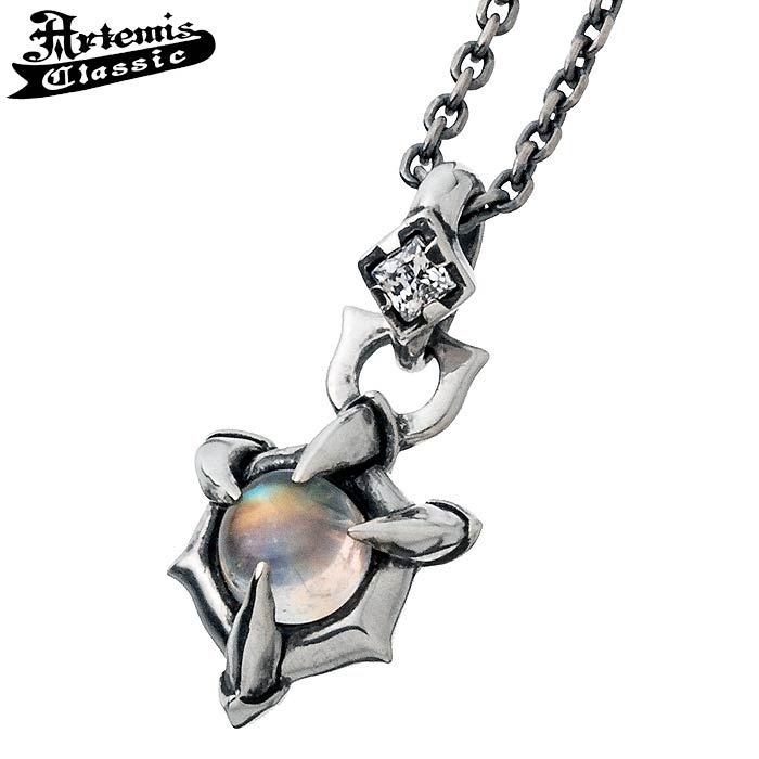 【ポイント2倍！マラソン期間中】 アルテミスクラシック Artemis Classic シルバー ネックレス ムーンストーン クロー ACP0332-CN0069
