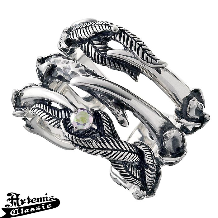 【ポイント2倍!マラソン終了まで】 アルテミスクラシック Artemis Classic ウリエル トリプル シルバー リング 指輪 アクセサリー フェザー ミスティッククオーツ 13号~21号 ACR0265|Baby・Sies(ベイビー・シーズ)