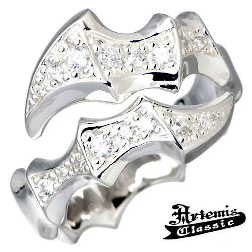 【ポイント2倍！マラソン期間中】 アルテミスクラシック Artemis Classic シルバーリング ルシフェル ウイング シルバー リングPAVE 指輪 アクセサリー シルバー925 スターリングシルバー ACSR0006-PAVE