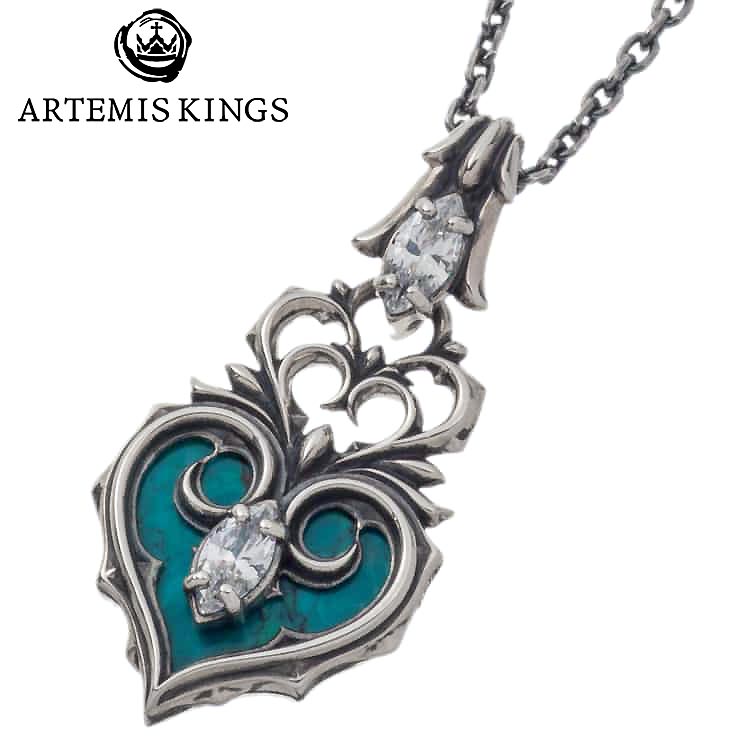 【ポイント2倍！マラソン終了まで】 アルテミスキングス ARTEMISKINGS ハートオブジオーシャン シルバー ネックレス ペンダント AKP0149｜Baby・Sies（ベイビー・シーズ）