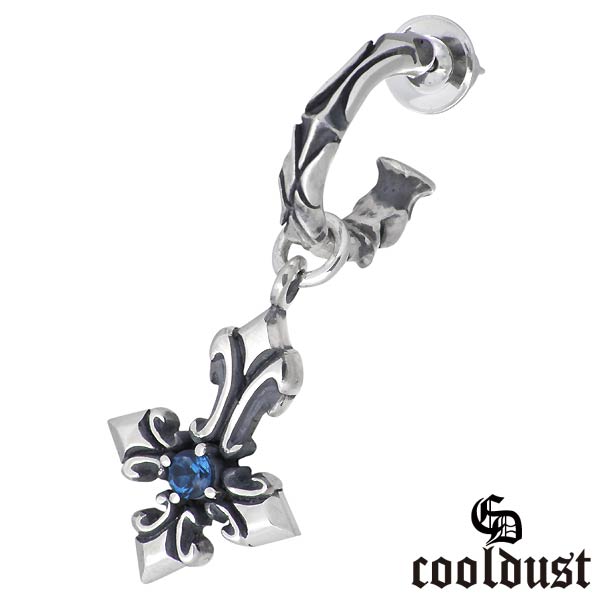 クールダスト cooldust FUNKOUTS ステラ マリス ユグドラシル シルバー ピアス アクセサリー 逆十時 クロス 片耳用 カラーストーン シルバー925 スターリングシルバー FCE-019｜Baby・Sies（ベイビー・シーズ）