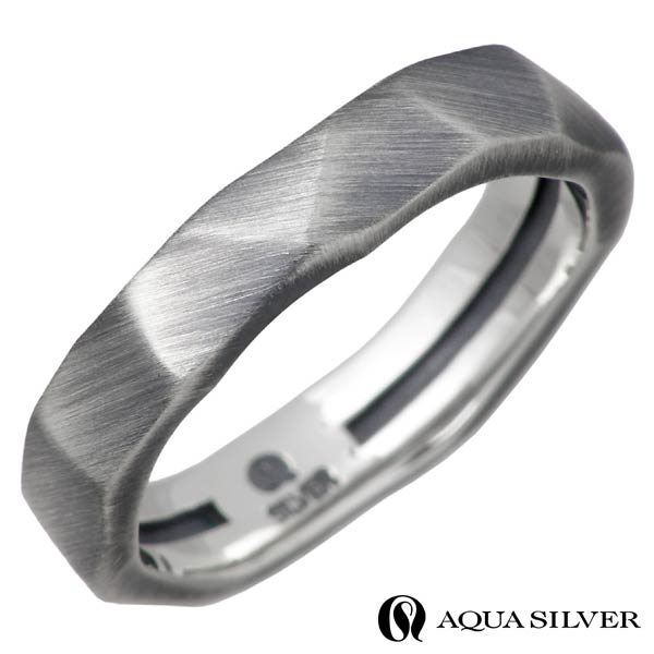 AQUASILVER　リング AQUA SILVER】透かしアラベスクリング・ワイド
