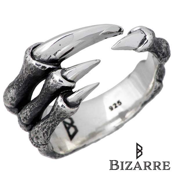 【ポイント2倍!マラソン終了まで】 ビザール BIZARRE アーケオプテリクス シルバー リング 指輪 アクセサリー メンズ レディース 12~18号 SRP093|Baby・Sies(ベイビー・シーズ)