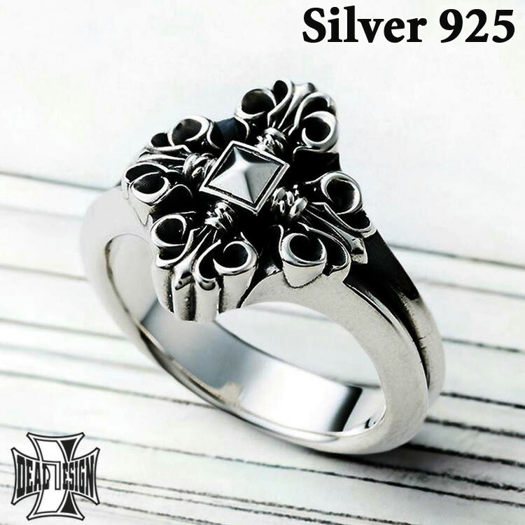 シルバー925 彫刻デザイン リング　ディールデザイン　メンズ　9号 シルバー925 彫刻デザイン リング ディールデザイン メンズ 9号