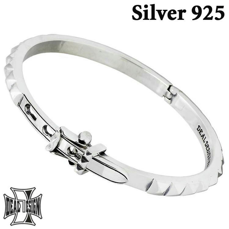 【ポイント2倍！12日まで！】 ディールデザイン DEAL DESIGN シルバー ブレスレット アクセサリー スライド スタッズ メンズ シルバー925 スターリングシルバー 392402