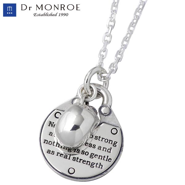 【ポイント2倍!マラソン終了まで】 ドクターモンロー Dr MONROE シルバー ネックレス アクセサリー メンズ メッセージ スカル シルバー925 スターリングシルバー FC-207-SV|Baby・Sies(ベイビー・シーズ)
