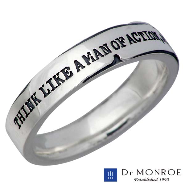 ドクターモンロー Dr MONROE シルバー リング メンズ メッセージ 指輪