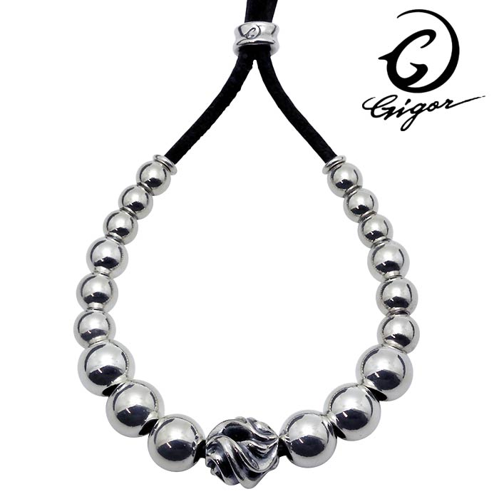 ジゴロウ GIGOR シルバー レザー　ブレスレット アクセサリー ダイラニティー NO-374