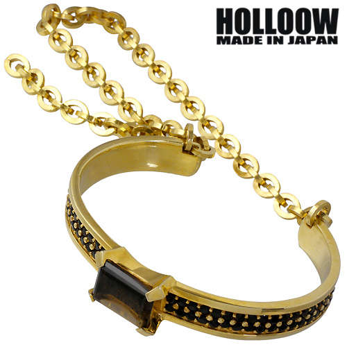 ホロウ HOLLOOW マニフェスト シルバー バングル アクセサリー ゴールドコーティング スモーキークォーツ ブレスレット アクセサリー シルバー925 スターリングシルバー KHP-142GD 81,796円