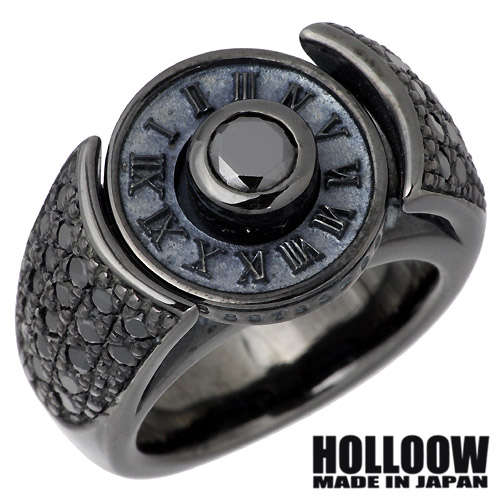 【ポイント2倍！マラソン期間中】 ホロウ HOLLOOW トェルブ ナンバー シルバー リング ブラックコーティング キュービック 10～25号 指輪 アクセサリー シルバー925 スターリングシルバー KHR-35BK 42,385円