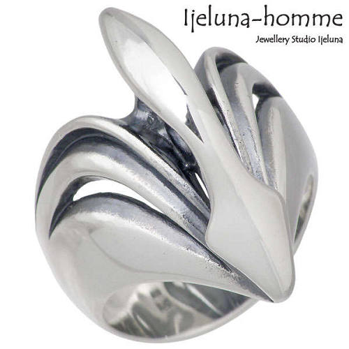【ポイント2倍！マラソン期間中】 アイジェルナ オム Ijeluna-homme ブーレイ シルバー リング 指輪 アクセサリー 13～17号 シルバー925 スターリングシルバー AT-015R